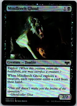 Magic the Gathering Foil Mindleech Ghoul Innistrad: Crimson Vow MTG - Image 1