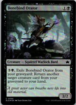 Magic the Gathering Foil Bonebind Orator Bloomburrow MTG Free Shipping! - Image 1