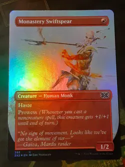 Monastery Swiftspear Borderless FOIL, D Masters 2022 , NM , MTG, FREE SHIPPING - Image 1