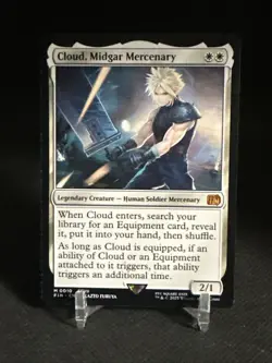 Cloud, Midgar Mercenary MTG Mythic Rare Magic: The Gathering Final Fantasy - Image 1
