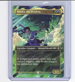 Magic MTG Avatar The Last Airbender Katara the Fearless Borderless Foil R0305 - Image 1
