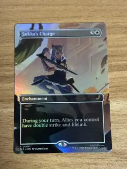 MTG Sokka's Charge (Borderless) Avatar: The Last Airbender: Eternal-Legal Foil - Image 1