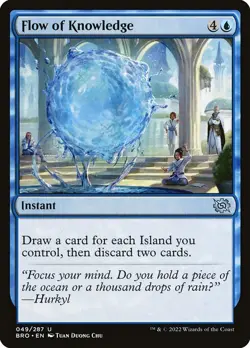 1x Flow of Knowledge - Foil NM Eng MTG - The Brothers' War - Image 1