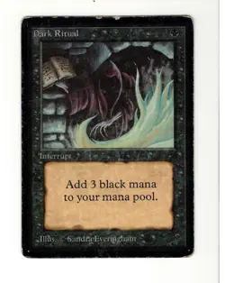 Dark Ritual - Limited Edition Beta MTG Magic English C - Image 1