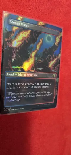 1x Steam Vents ~~ Borderless - Foil NM-Mint, English Lorwyn Eclipsed MTG Magic - Image 4