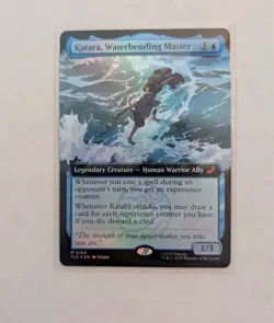 Magic The Gathering Katara, Waterbending Master TLE 0180 M NM FOIL Extended Art - Image 1