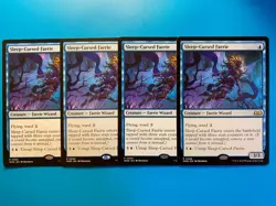 MTG 4x Sleep-Cursed Faerie # 66 Wilds of Eldraine Magic the Gathering x4 NM - Image 1