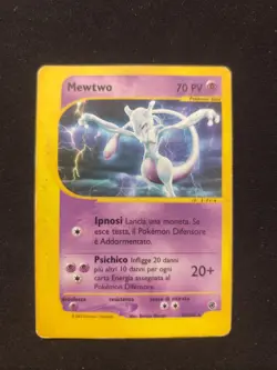 Carta Pokemon PSA MEWTWO 56/165 SET EXPEDITION ITA 2002 NON HOLO BGS Vintage Old - Image 1