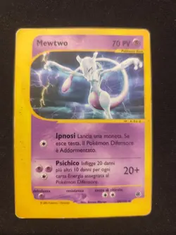 Carta Pokemon PSA MEWTWO 56/165 SET EXPEDITION ITA 2002 NON HOLO BGS Vintage Old - Image 2