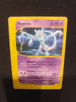 Carta Pokemon PSA MEWTWO 56/165 SET EXPEDITION ITA 2002 NON HOLO BGS Vintage Old - Image 5