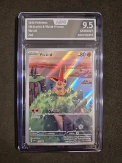 2025 Pokemon, Victini, Scarlet & Violet Promo, SVP 208, Englisch, AOG 9.5 - Image 1