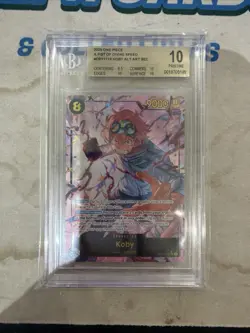 2025 ONE PIECE A FIST OF DIVINE SPEED #OP11-119 KOBY SEC ALT ART BGS 10 P - Image 1