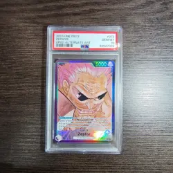 One Piece TCG English Zephyr OP02-072 Leader Alt Art AA Par PSA 10 GEM MINT - Image 1