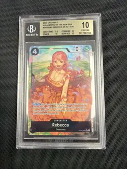 2023 One Piece Rebecca OP05-091 Alt Art SR Awakening of the New Era BGS 10 - Image 1