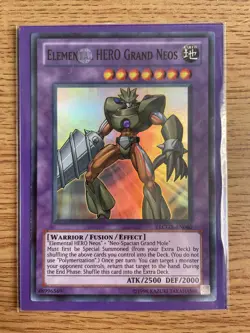 Yu-gi-oh Elemental Hero Grand Neos LCGX-EN060 Super Rare NM card - Image 5