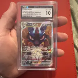 CGC 10 GEM MINT Lucario VSTAR SWSH291 Sword & Shield Full Art Promo Card Holo - Image 5