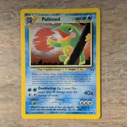 Pokemon Politoed 8/75 Neo Discovery Holo Rare 100 HP English TCG Card - Image 1