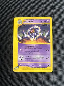 Pokemon Card Skyridge E Series Starmie 30/144 WOTC Near Mint NM - Image 1