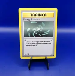 Energy Removal 92/102 1st Edition Shadowless Base Set Pokemon Card WOTC 1999 NM - Image 1