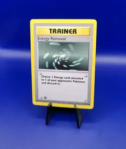 Energy Removal 92/102 1st Edition Shadowless Base Set Pokemon Card WOTC 1999 NM - Image 3