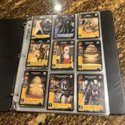 Star Wars - Young Jedi - CCG Card Game Card LOT 87 Cards In Album Unplayed Lot - Image 1