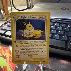 Pokemon Neo Destiny Light Jolteon TCG Card 48/105 Regular Mint Condition - Image 1