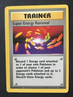 Super Energy Removal 79/102 Base Set Wizards RARE Pokemon Card 1999 WOTC LP - Image 1
