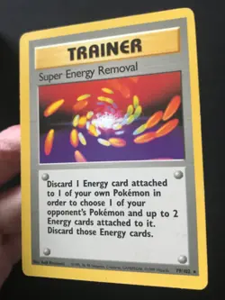 Super Energy Removal 79/102 Base Set Wizards RARE Pokemon Card 1999 WOTC LP - Image 3