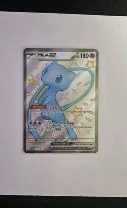 Pokemon Card Mew Ex 216/091 Paldean Fates Shiny Ultra Rare Full Art Near Mint - Image 1