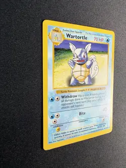 Pokemon TCG Wartortle Base Set Shadowless Uncommon Card 42/102 LP Condition - Image 3