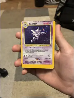 🔥 HAUNTER MISCUT FOSSIL POKEMON CARD - NON FACTORY CUT - RARE 🔥 - Image 1
