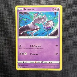 Pokemon Card Mewtwo 056/172 Brilliant Stars Non Holo Rare Near Mint - Image 1