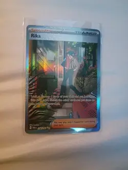 Pokemon TCG Rika Trainer Special Illustration Card Paradox Rift 258/182 - Image 1