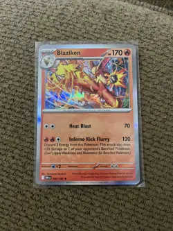Pokemon TCG Blaziken 042/182 SV10: Destined Rivals Holo Rare Card NM - #042 - Image 1