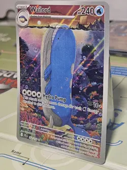 Illustration Rare Wailord #162/159 Pokemon Card Journey Together NM-MT 2025 - Image 2