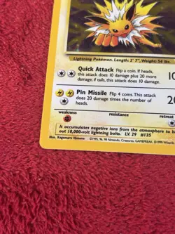 Jungle Holo Rare Unlimited Pokemon TCG Card Jolteon 4/64 No Symbol ERROR Played - Image 4
