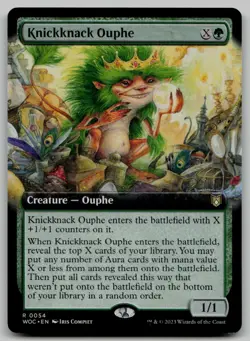 Knickknack Ouphe (Extended Art) R Commander: Wilds of Eldraine 54 NM - Image 1