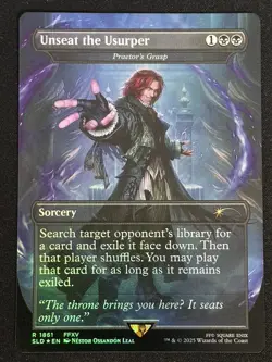 1x MTG Unseat the Usurper - Praetor's Grasp (Rainbow Foil) - (SLD) #1861 - Magic - Image 1