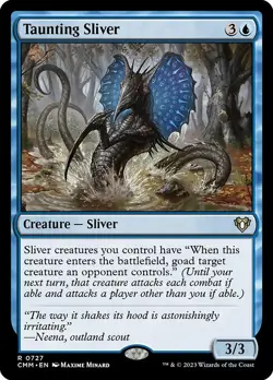 1x Taunting Sliver NM Eng MTG - Commander Masters - Image 1