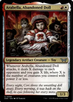 MTG Arabella, Abandoned Doll Normal NM Duskmourn: House of Horror Magic 208 - Image 1