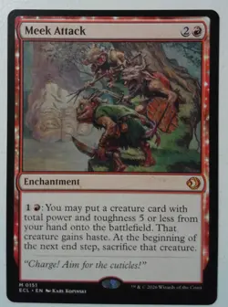Meek Attack *Mythic Rare* Magic MtG x1 Lorwyn Eclipsed - Image 1