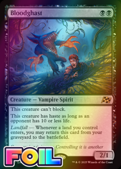 x1 Bloodghast DFT Aetherdrift MTG 77 FOIL RARE M/NM 1x - Image 1
