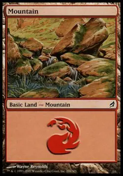 Mountain 296 Lorwyn Light Play LP MTG Magic DNA GAMES - Image 1