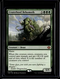 Craterhoof Behemoth - 138 - TDM - NM - MTG Magic the Gathering - Image 1