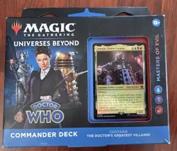 Magic The Gathering Doctor Who Masters of Evil Commander Deck EDH Dr Who - Image 1