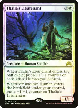 MTG FOIL Thalia's Lieutenant - Shadows over Innistrad #043 - Image 1