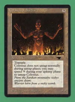 Magic: The Gathering "Colossus Of Sardia" Artifact Creature - Antiquities - Image 1