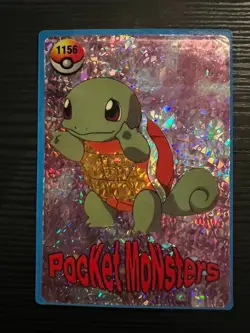 SQUIRTLE (ZENIGAME)--JAPANESE MEIJI EMBOSSED PROMO FOIL POKEMON CARD - Image 2