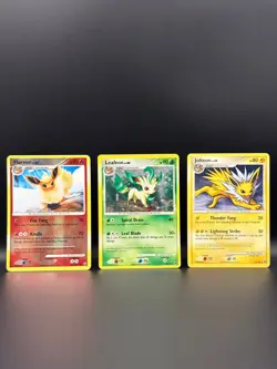 Pokemon TCG Eeveelution Lot Leafeon Holo Rare Card Majestic Dawn 24/100 , MP - Image 1