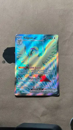 Pokemon Obsidian Flames - Pidgeot EX - Full Art NM+/MINT - 217/197 #217 - Image 1